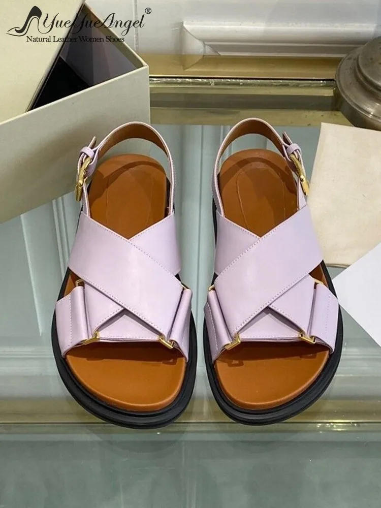 Summer Women Cross Strap Genuine Leather Casual Sandals Gladiator Shoes Buckle Strap Fashion Open Toe Flat Outside Beach Sandals
Summer Women Cross Strap Genuine Leather Casual Sandals Gladiator Shoes Buckle Strap Fashion Open Toe Flat Outside Beach Sandals