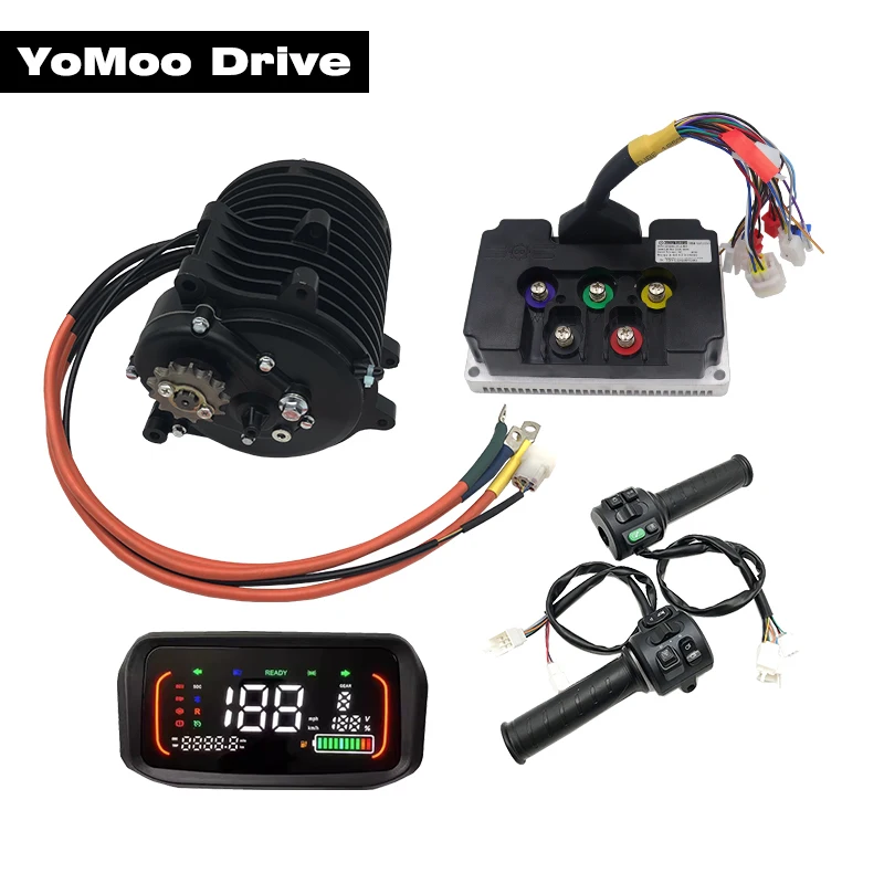 QS138 70H V3 3000W 100KMH Mid-Drive PMSM Motor With Fardriver ND72450 Controller, N7 Display, T08 Throttle For Electric Dirtbike
QS138 70H V3 3000W 100KMH Mid-Drive PMSM Motor With Fardriver ND72450 Controller, N7 Display, T08 Throttle For Electric Dirtbike