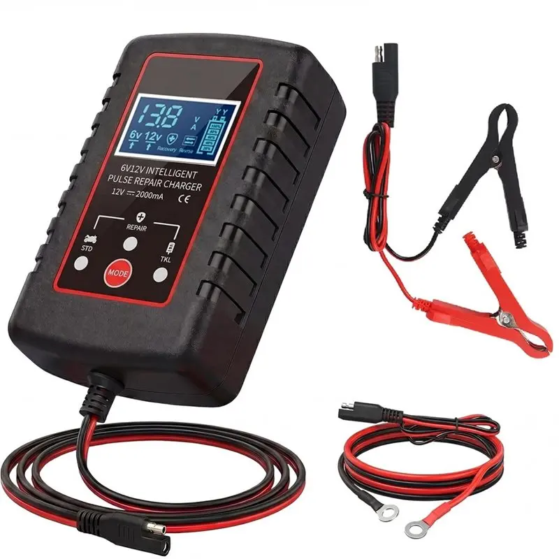 For Car Battery 12V/6V, 12V For Car And Motorcycle, V Trickle With Desulfator, EU Plug
For Car Battery 12V/6V, 12V For Car And Motorcycle, V Trickle With Desulfator, EU Plug
