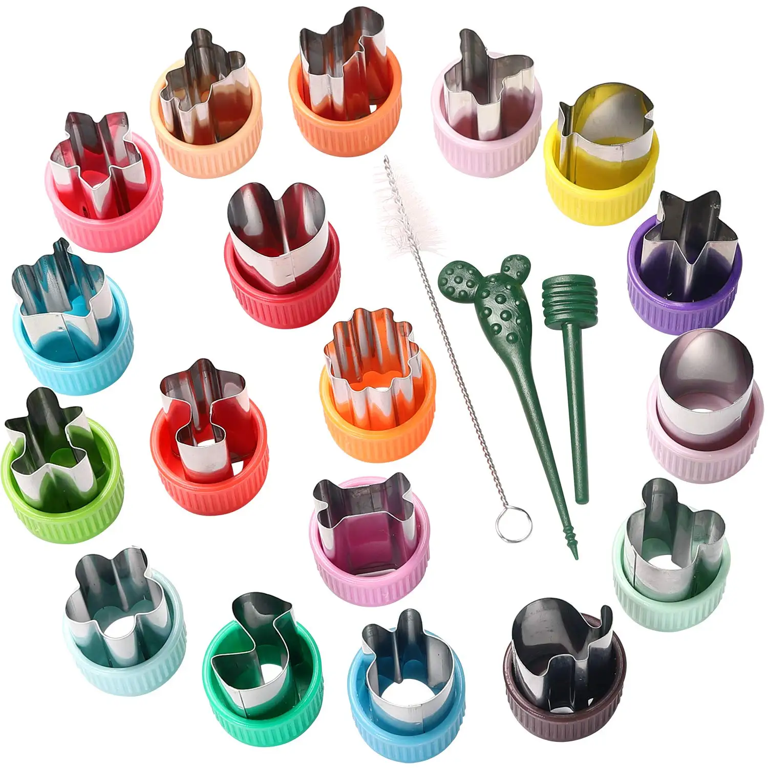 Vegetable Fruit Cutter Shapes Set Mini Food Cutters for Kids Children Bento Box Baking Accessories Cookie Stamps Molds
Vegetable Fruit Cutter Shapes Set Mini Food Cutters for Kids Children Bento Box Baking Accessories Cookie Stamps Molds