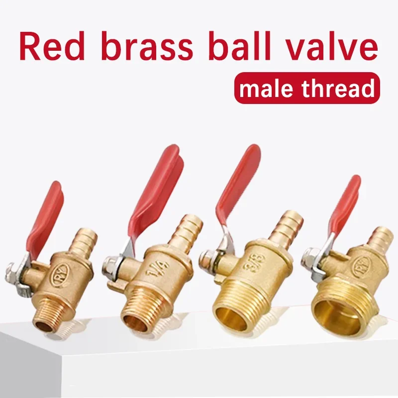 10pcs Brass Barb Ball Valve 1/8'' 1/2'' 1/4'' Male Thread Connector Joint Copper Pipe Fitting Coupler Adapter 6-12mm Hose Barb
10pcs Brass Barb Ball Valve 1/8'' 1/2'' 1/4'' Male Thread Connector Joint Copper Pipe Fitting Coupler Adapter 6-12mm Hose Barb