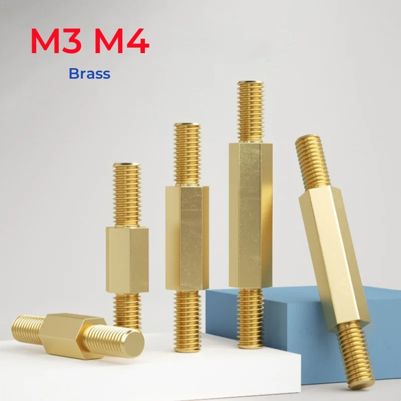 M3 M4 Brass Hex Motherboard Standoff Male To Male Rack Stud Spacing Screw Metric Thread PCB Support Pillars Bracket Spacer Bolts
M3 M4 Brass Hex Motherboard Standoff Male To Male Rack Stud Spacing Screw Metric Thread PCB Support Pillars Bracket Spacer Bolts