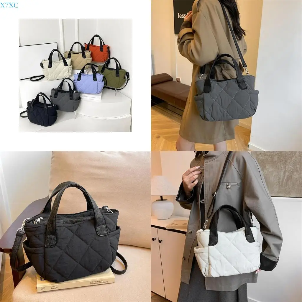 X7XC Casual Quilted Nylon Shoulder Purse For Women Soft Padded Handbag With Adjustable Strap Functional Crossbody Purse
X7XC Casual Quilted Nylon Shoulder Purse For Women Soft Padded Handbag With Adjustable Strap Functional Crossbody Purse