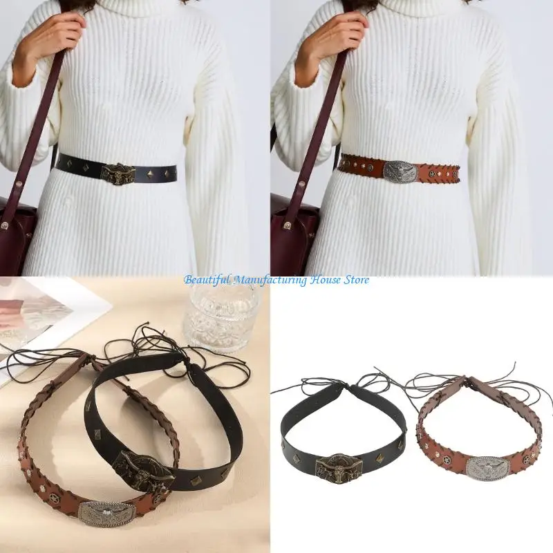 E56A Contemporary PU Belt Western Styles Bullhorn buckles Costume Accessory For Casual Outfits And Costume Parties
E56A Contemporary PU Belt Western Styles Bullhorn buckles Costume Accessory For Casual Outfits And Costume Parties