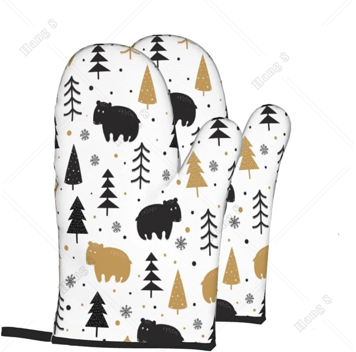 Christmas Tree and Bear 2 Pcs Set Oven Gloves Heat Resistant Baking Glove and Pot Holder for Cooking Baking BBQ One Size
Christmas Tree and Bear 2 Pcs Set Oven Gloves Heat Resistant Baking Glove and Pot Holder for Cooking Baking BBQ One Size