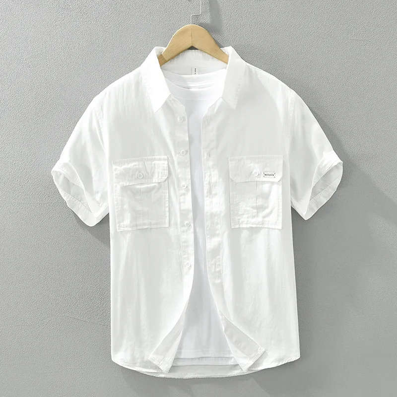 2024 Summer New Casual Safari Style Short Sleeve Shirts for Men Plus Size Casual Loose Cotton Shirts
2024 Summer New Casual Safari Style Short Sleeve Shirts for Men Plus Size Casual Loose Cotton Shirts
