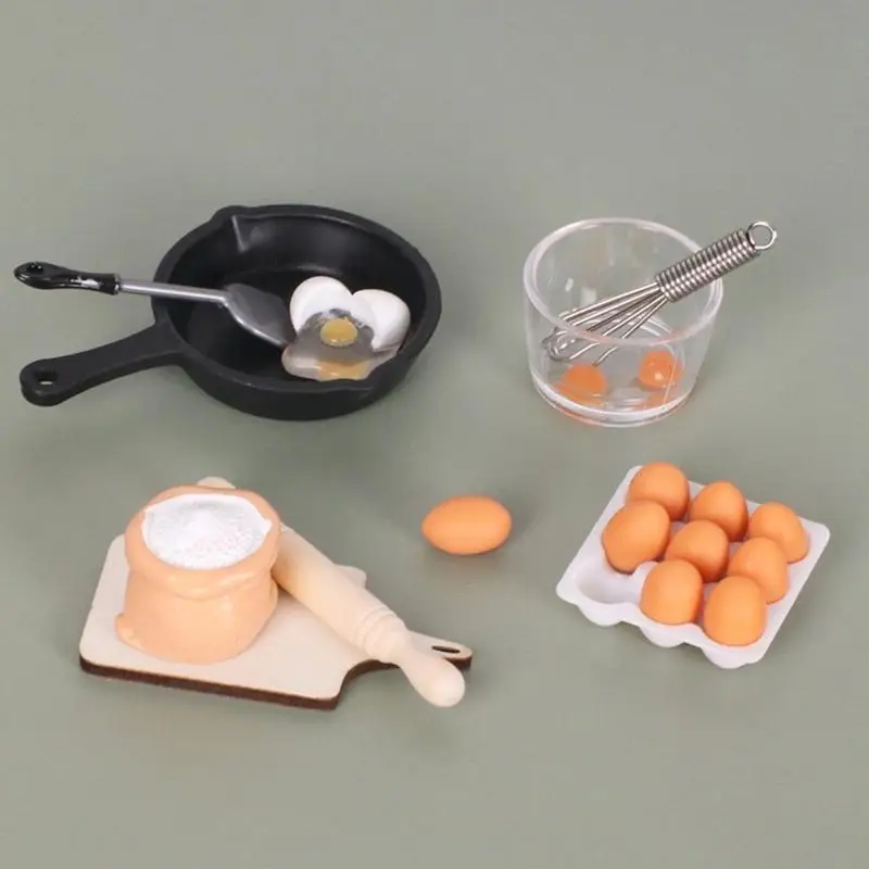 Миниатюрный кукольный домик в масштабе 1:12, набор моделей для выпечки с мукой и яйцами, пластик 24BE
Миниатюрный кукольный домик в масштабе 1:12, набор моделей для выпечки с мукой и яйцами, пластик 24BE