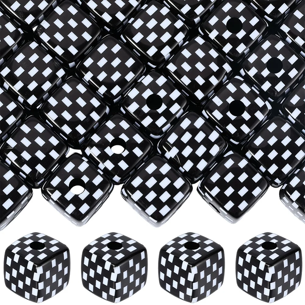 48Pcs Opaque Acrylic European Beads Large Hole Beads Cube Black 13x13x12.5mm Hole: 4mm
48Pcs Opaque Acrylic European Beads Large Hole Beads Cube Black 13x13x12.5mm Hole: 4mm