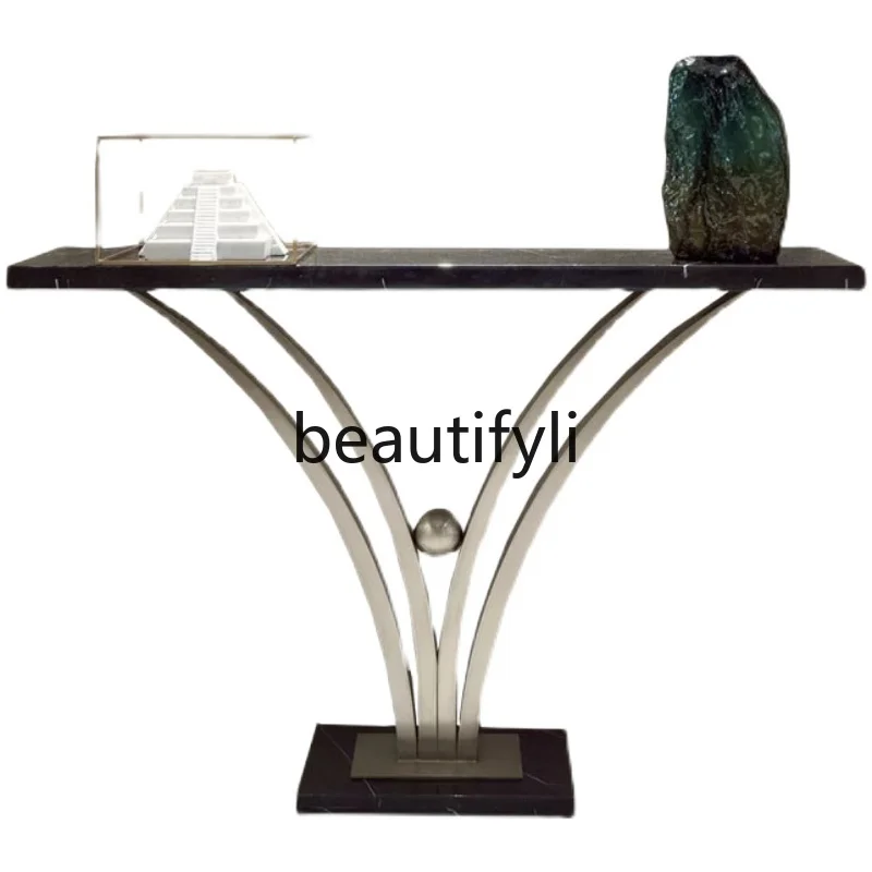 Light luxury post-modern simple stainless steel entrance table marble entrance table sofa living room decoration
Light luxury post-modern simple stainless steel entrance table marble entrance table sofa living room decoration