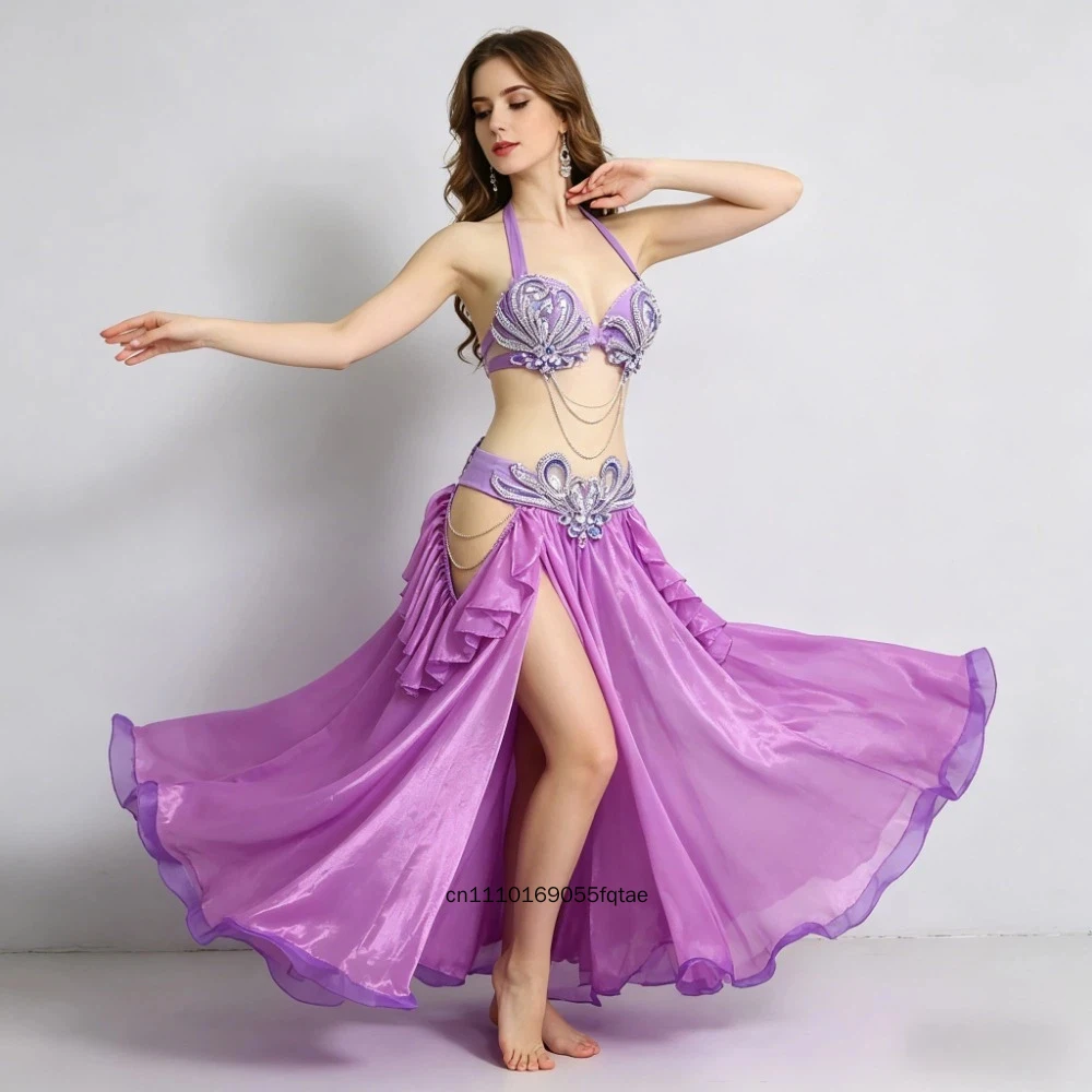 Original Design Belly Dance Costume Heavy Craft Performance Outfit Sexy Flowy Big Swing Skirt Custom Stage Dance Wear For Women
Original Design Belly Dance Costume Heavy Craft Performance Outfit Sexy Flowy Big Swing Skirt Custom Stage Dance Wear For Women