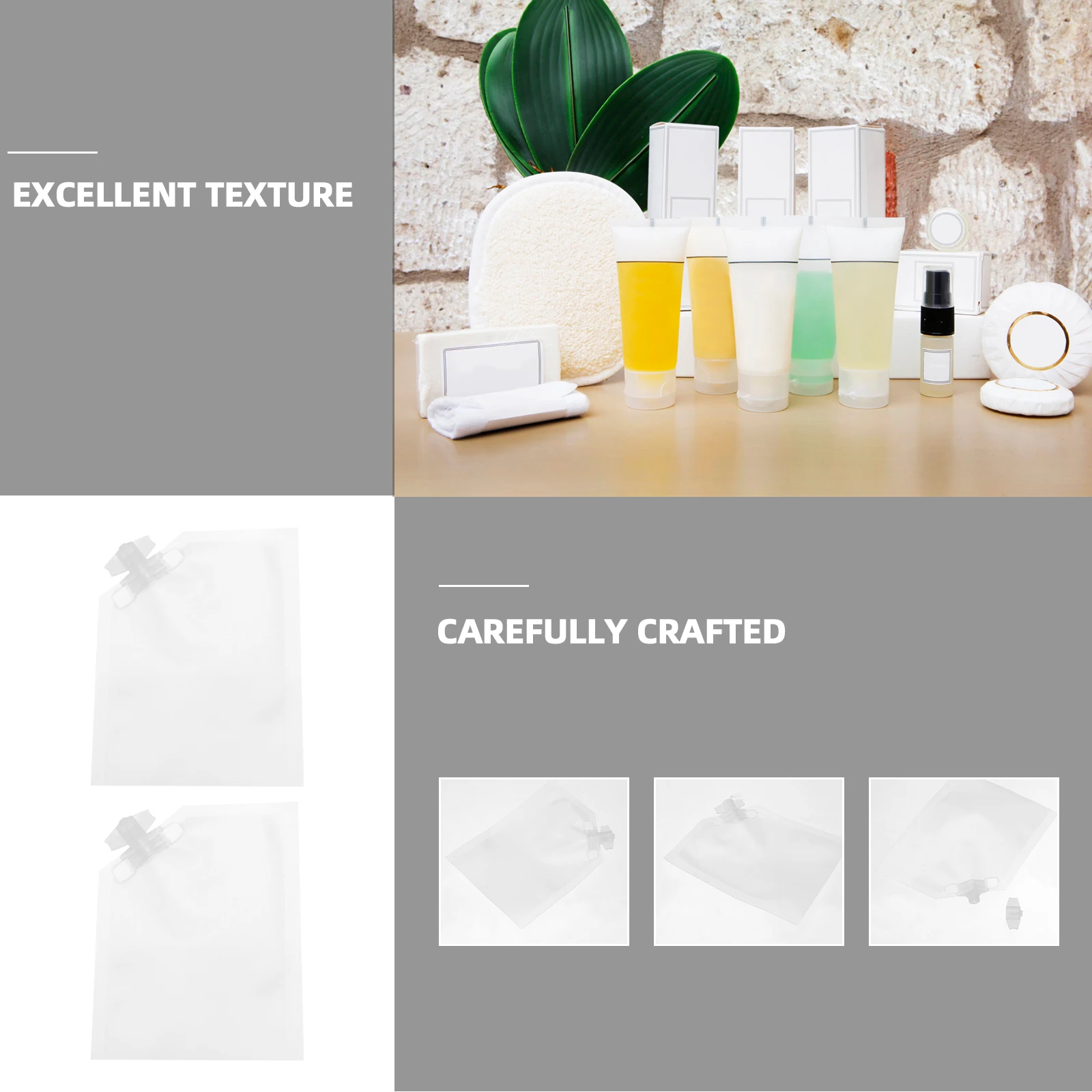 20pcs Packaging Bags Empty Lotion Travel Toiletry Sample Storage Clear Pet Sack Refillable Disposable Multifunctional
20pcs Packaging Bags Empty Lotion Travel Toiletry Sample Storage Clear Pet Sack Refillable Disposable Multifunctional