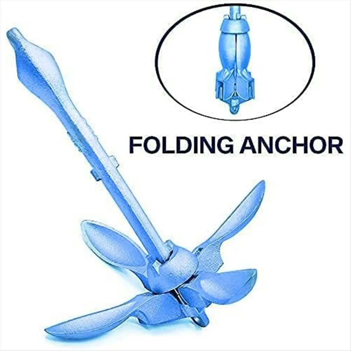 HOME USE-A 4 Jaw Grapnel Anchor 3.3lb/1.5kg Fishing Aluminum Folding Anchor for Kayaks Canoe Dinghys Marine Rope with Float
HOME USE-A 4 Jaw Grapnel Anchor 3.3lb/1.5kg Fishing Aluminum Folding Anchor for Kayaks Canoe Dinghys Marine Rope with Float