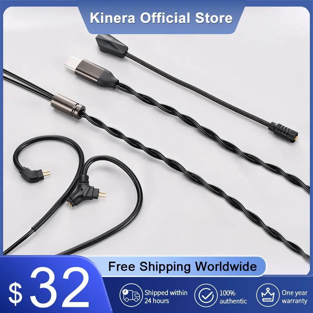 Kinera Celest Ruyi Pro With DSP USB-C Earphone Cable With Detachable Boom Mic 0.78 2pin/MMCX Plug IEMs Gaming Esports Headset
Kinera Celest Ruyi Pro With DSP USB-C Earphone Cable With Detachable Boom Mic 0.78 2pin/MMCX Plug IEMs Gaming Esports Headset