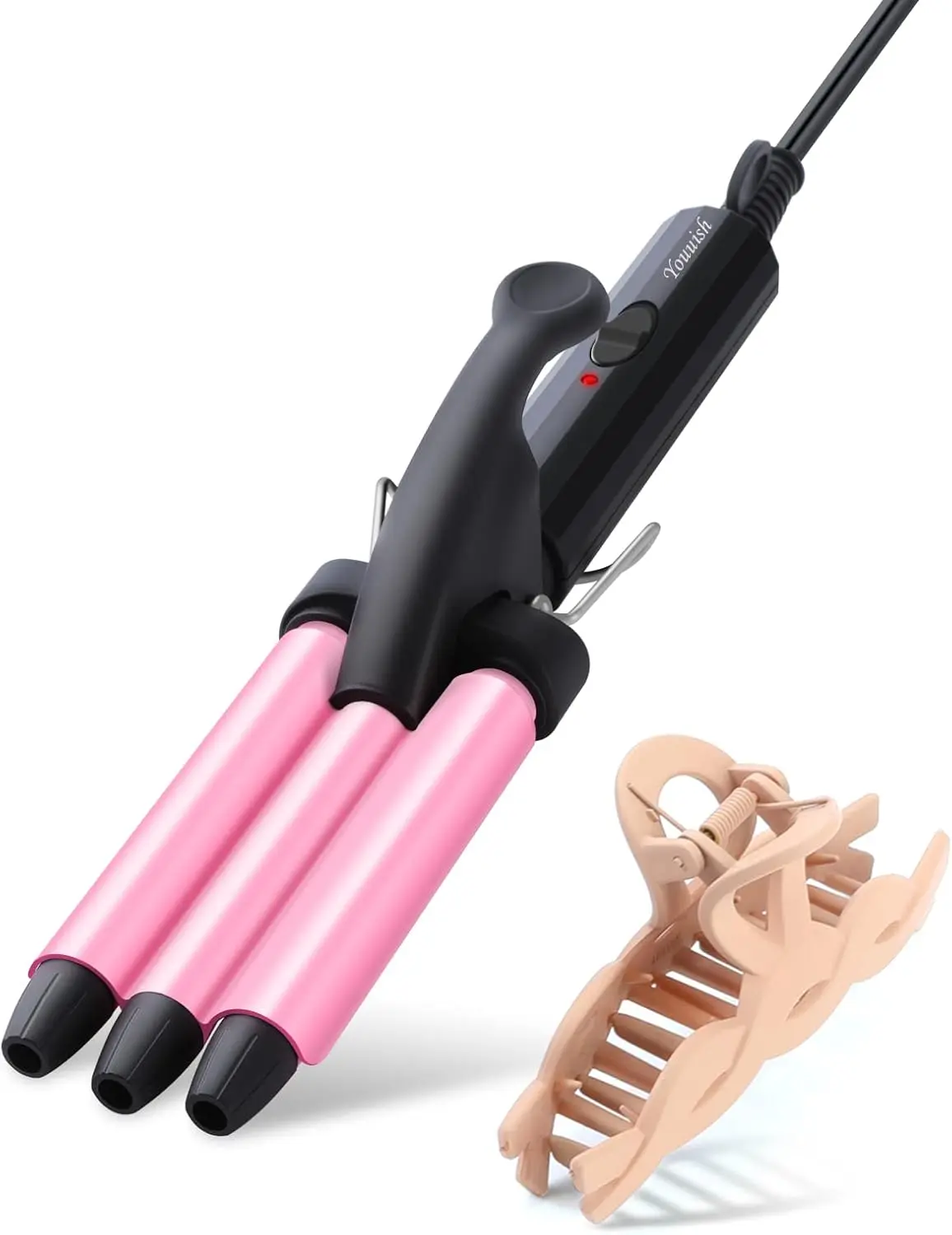Mini Hair Crimper 1/2 Inch, Small 3 Barrel Curling Iron for Home and Travel, Ceramic Barrels Create Natural Waves
Mini Hair Crimper 1/2 Inch, Small 3 Barrel Curling Iron for Home and Travel, Ceramic Barrels Create Natural Waves