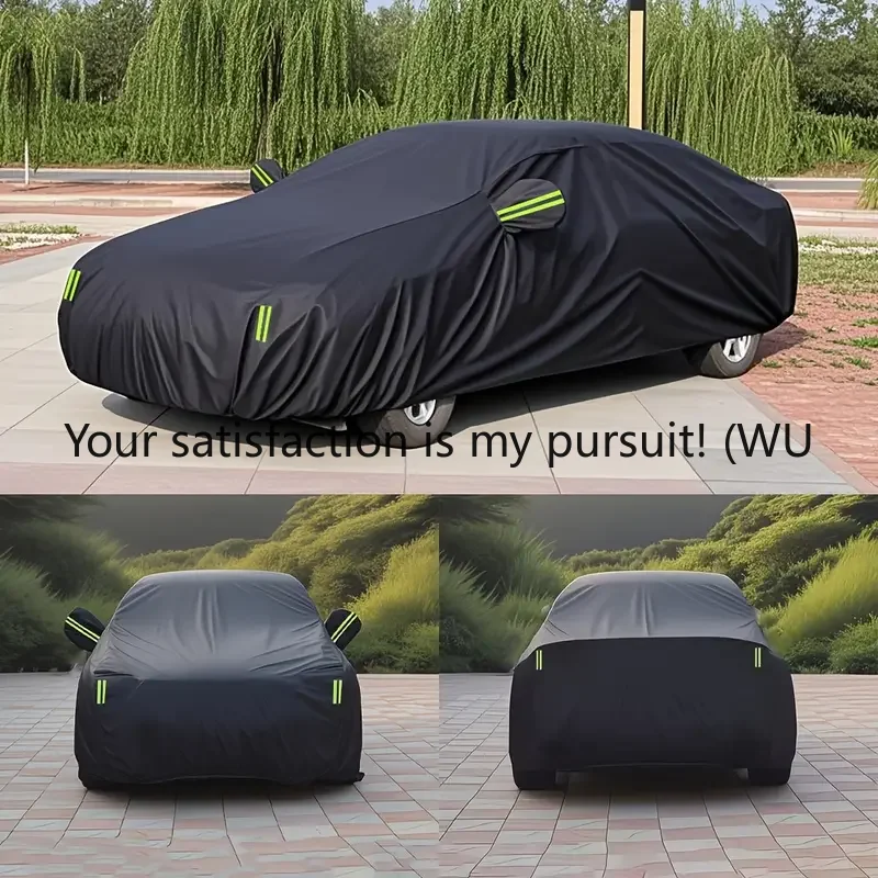 Black Scratch-Resistant Car Cover - Dustproof & Sun-Resistant, Comprehensive Protection for Various Car Models, Outdoor Parking
Black Scratch-Resistant Car Cover - Dustproof & Sun-Resistant, Comprehensive Protection for Various Car Models, Outdoor Parking