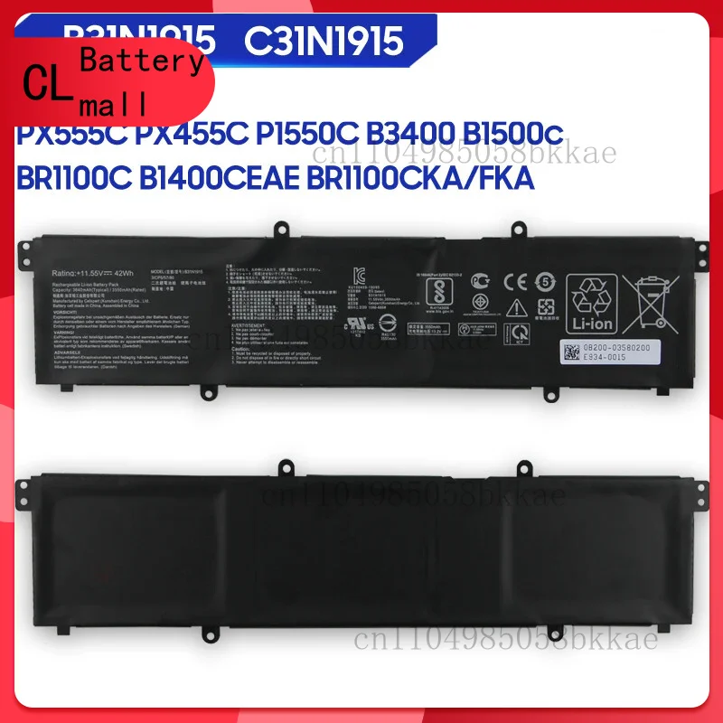 Аккумулятор C31N1915 для ASUS ExpertBook B1 L/B1400 P1450C PX555C PX455C B31N1915
Аккумулятор C31N1915 для ASUS ExpertBook B1 L/B1400 P1450C PX555C PX455C B31N1915