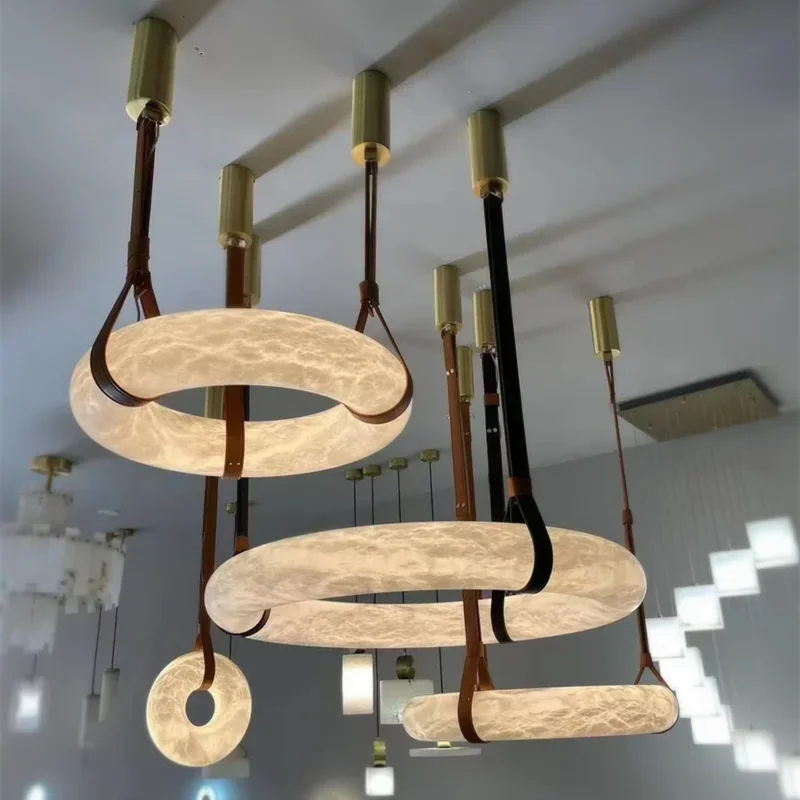 Leather Chandelier Classic Ring Marble Light Brown Oslo Light Alabaster Pendant Light For Living Room Bedroom Farmhouse Lighting
Leather Chandelier Classic Ring Marble Light Brown Oslo Light Alabaster Pendant Light For Living Room Bedroom Farmhouse Lighting