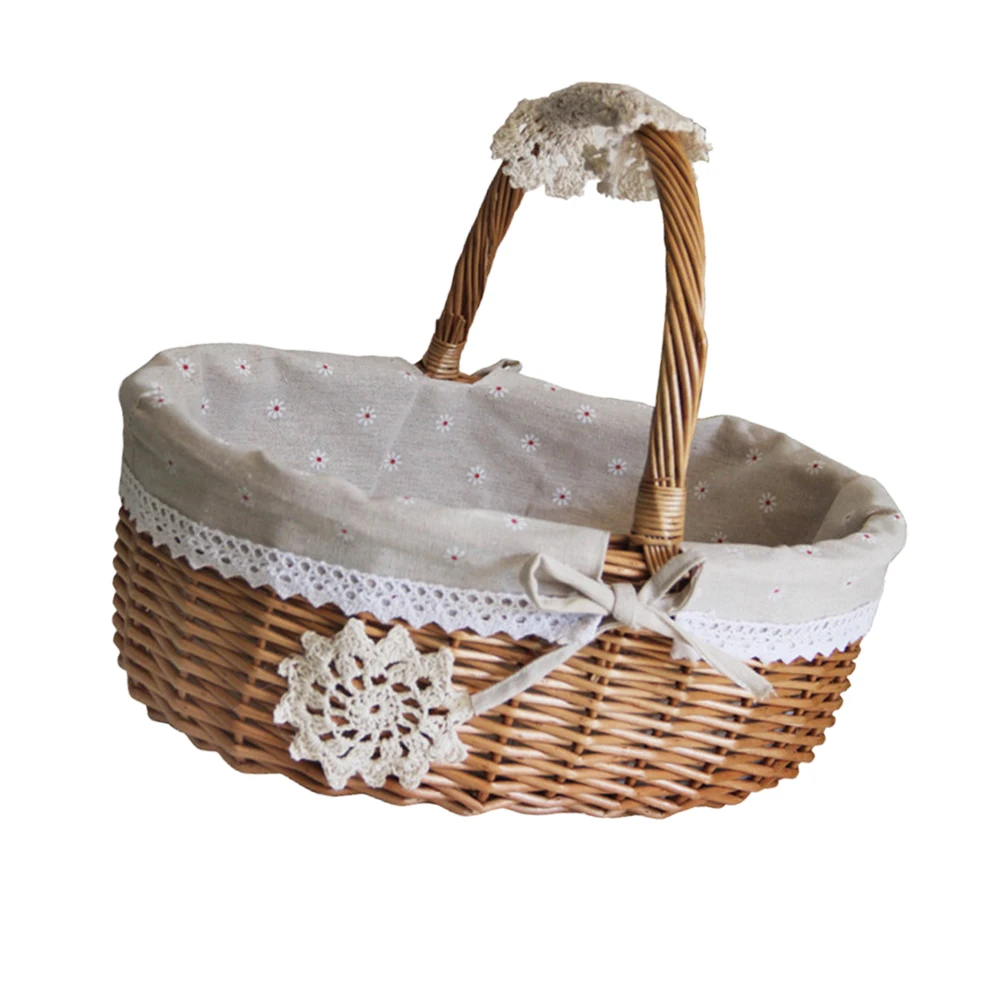 Wicker Storage Basket Linen Lace Durable Healthy Material Snack Fruit Vegetable Holder Decorative Wedding Party Home Hotel
Wicker Storage Basket Linen Lace Durable Healthy Material Snack Fruit Vegetable Holder Decorative Wedding Party Home Hotel