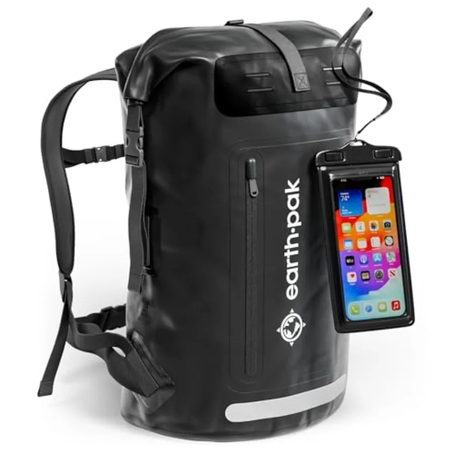 Waterproof Backpack - Heavy Duty Hiking Backpack - Roll-Top Closure Bag - Cushioned Dry Bag Waterproof Phone Case
Waterproof Backpack - Heavy Duty Hiking Backpack - Roll-Top Closure Bag - Cushioned Dry Bag Waterproof Phone Case