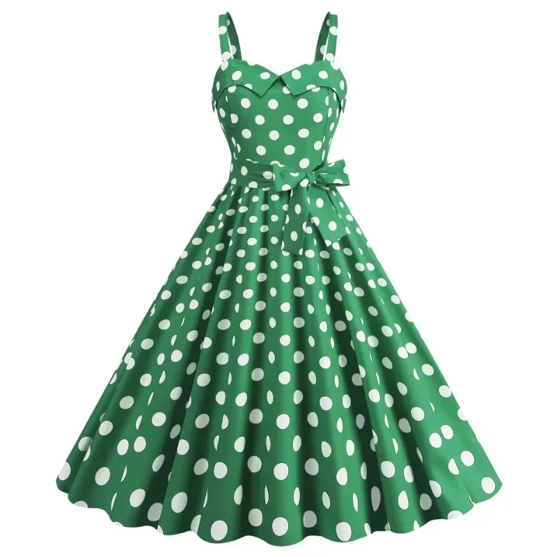 Spaghetti Strap Pink Plaid Dress Women Summer Elegant Polka Dot Print Vintage 50s 60s Rockabilly Swing Party Dress Vestido 원피스
Spaghetti Strap Pink Plaid Dress Women Summer Elegant Polka Dot Print Vintage 50s 60s Rockabilly Swing Party Dress Vestido 원피스