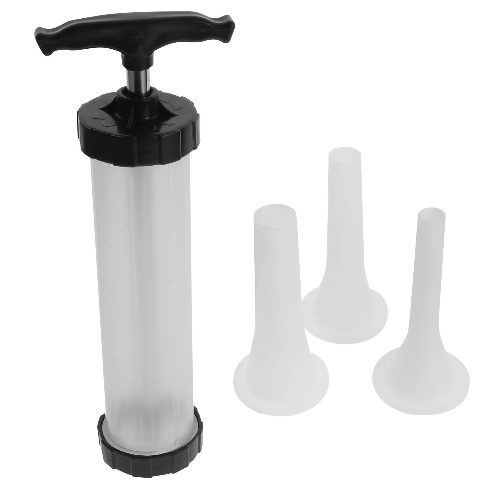 1 set 1 Set Manual Sausage Stuffer Black Meat Filling Tool Kitchen Stuffing Kit Funnel Combo Sausage Filler Tube For Home Use
1 set 1 Set Manual Sausage Stuffer Black Meat Filling Tool Kitchen Stuffing Kit Funnel Combo Sausage Filler Tube For Home Use