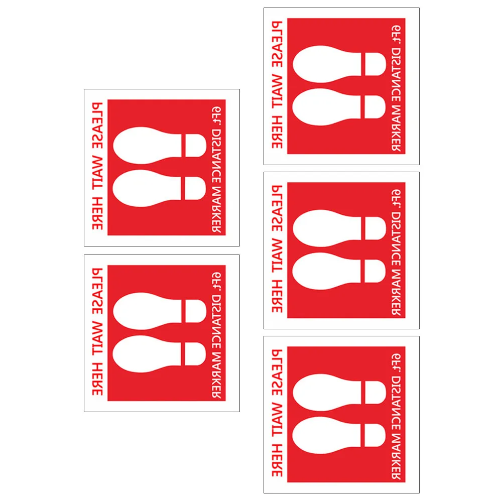 5 Sheets Keeping Distance Sticker PVC Self-Adhesive Floor Wall Glass Decal for School Shopping Mall Public Transport Safety Sign
5 Sheets Keeping Distance Sticker PVC Self-Adhesive Floor Wall Glass Decal for School Shopping Mall Public Transport Safety Sign