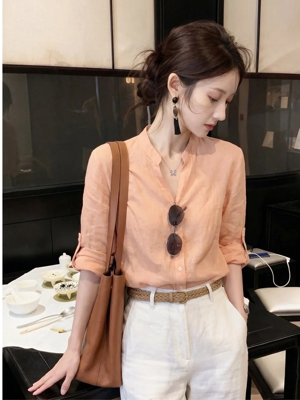 French Style Linen Long Sleeve Sun Protection Shirt Women's Summer High-End Unique Beautiful Outerwear Top Korean Style
French Style Linen Long Sleeve Sun Protection Shirt Women's Summer High-End Unique Beautiful Outerwear Top Korean Style
