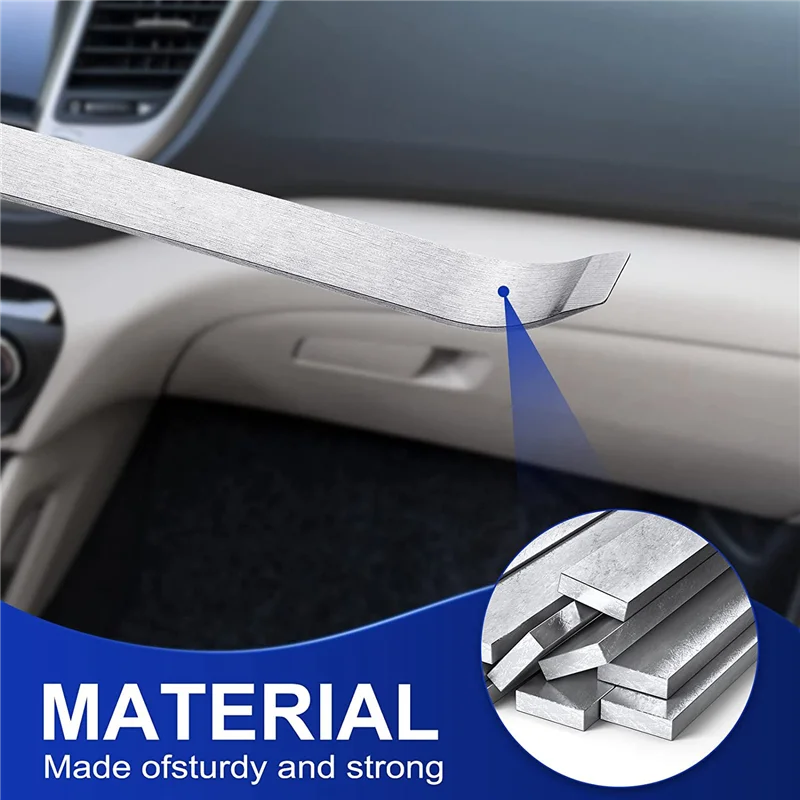 FUFU 2 Pieces Panel Removal Tools Crowbar Decorative Tool Car Door Sheet Buckle Removal And Installation, Silver
FUFU 2 Pieces Panel Removal Tools Crowbar Decorative Tool Car Door Sheet Buckle Removal And Installation, Silver