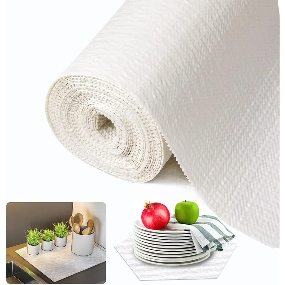 Non-Slip Waterproof Washable Thickened Liner for Shelves and Cabinets, White, 18 in x 20 ft
Non-Slip Waterproof Washable Thickened Liner for Shelves and Cabinets, White, 18 in x 20 ft
