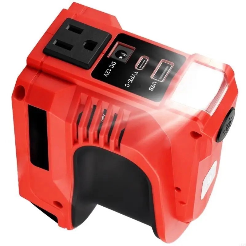 Multifunctional 180W Power Converters with LED Lighting Upgrades for 18V Battery L43B
Multifunctional 180W Power Converters with LED Lighting Upgrades for 18V Battery L43B