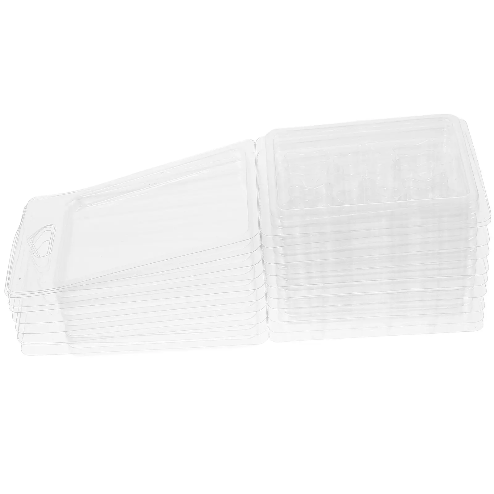 10 шт. Элегантные прозрачные пластиковые формы-раскладушки для восковых плиток с дизайном звезды, 6 ячеек, для самостоятельного изготовления ароматических восковых тарталеток
10 шт. Элегантные прозрачные пластиковые формы-раскладушки для восковых плиток с дизайном звезды, 6 ячеек, для самостоятельного изготовления ароматических восковых тарталеток