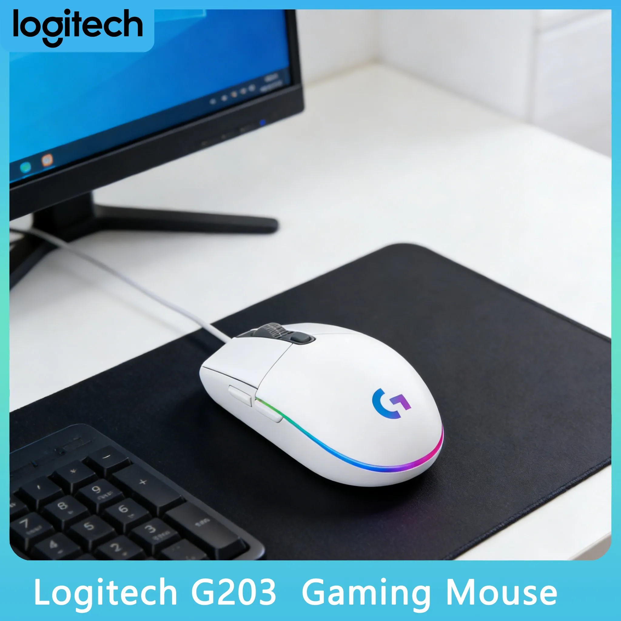 Мышь Logitech G203 LIGHTSYNC с синхронизацией с играми для полного погружения в игру
Мышь Logitech G203 LIGHTSYNC с синхронизацией с играми для полного погружения в игру