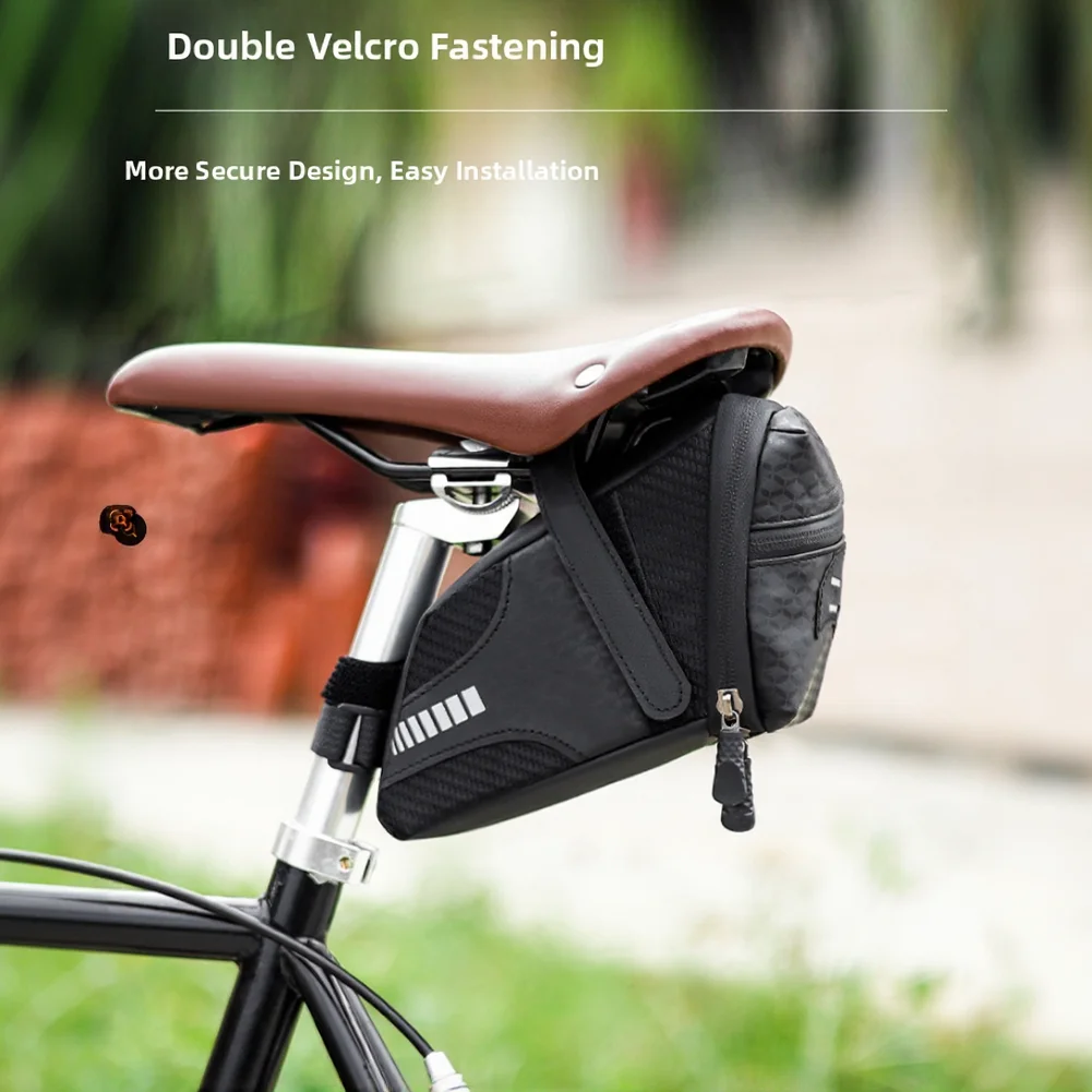 Taillight Ready Bike Seat Bag with Reflective Strips on Both Sides and Smart Interior Organization for Essentials
Taillight Ready Bike Seat Bag with Reflective Strips on Both Sides and Smart Interior Organization for Essentials