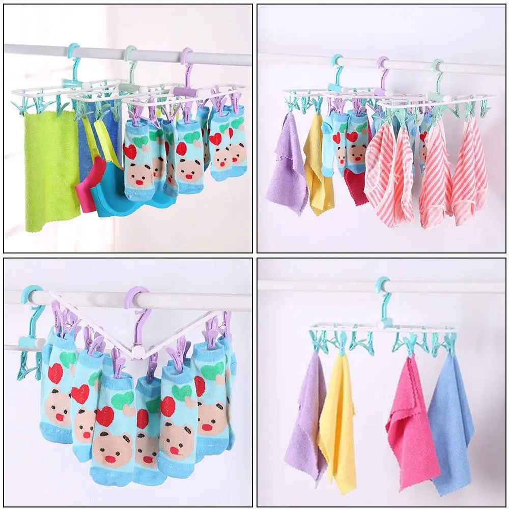 Windproof Clothes Drying Rack Clips Plastic Hanger Socks Multifunction Multi-Purpose Collapsible Laundry
Windproof Clothes Drying Rack Clips Plastic Hanger Socks Multifunction Multi-Purpose Collapsible Laundry