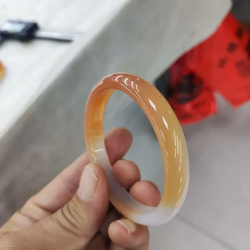 Natural Ice Seed Koi Agate Jade Marrow Bracelet Ice Transparent Orange Natural Pattern Jade Agate Jade Marrow Women's Bracelet
Natural Ice Seed Koi Agate Jade Marrow Bracelet Ice Transparent Orange Natural Pattern Jade Agate Jade Marrow Women's Bracelet