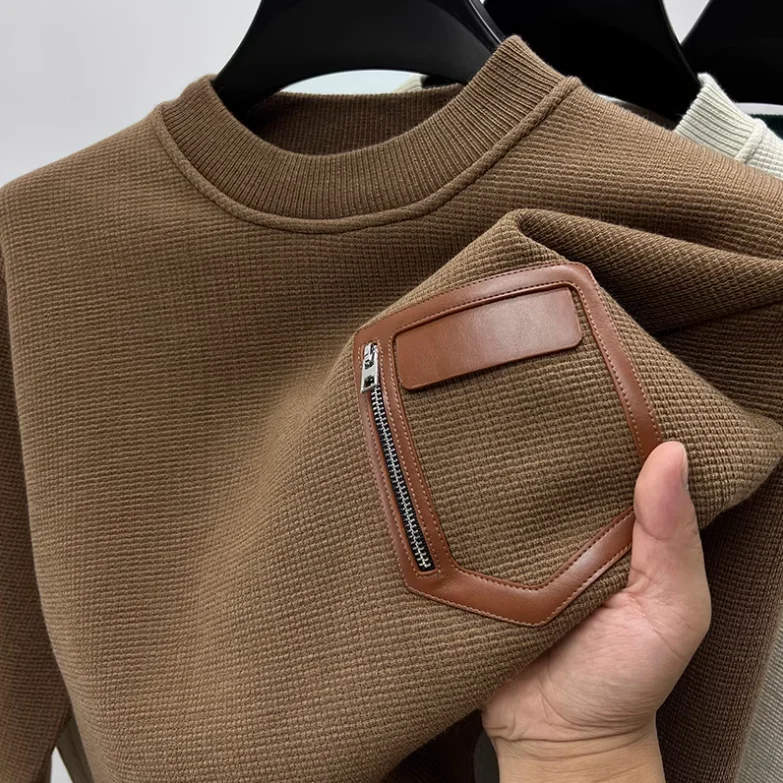 Men's round Ne Fce Lined Hoodl Sweatirt Casual Loose Inner Wear T-irt Trendy Autumn Winter New Sle Polyester Blend
Men's round Ne Fce Lined Hoodl Sweatirt Casual Loose Inner Wear T-irt Trendy Autumn Winter New Sle Polyester Blend