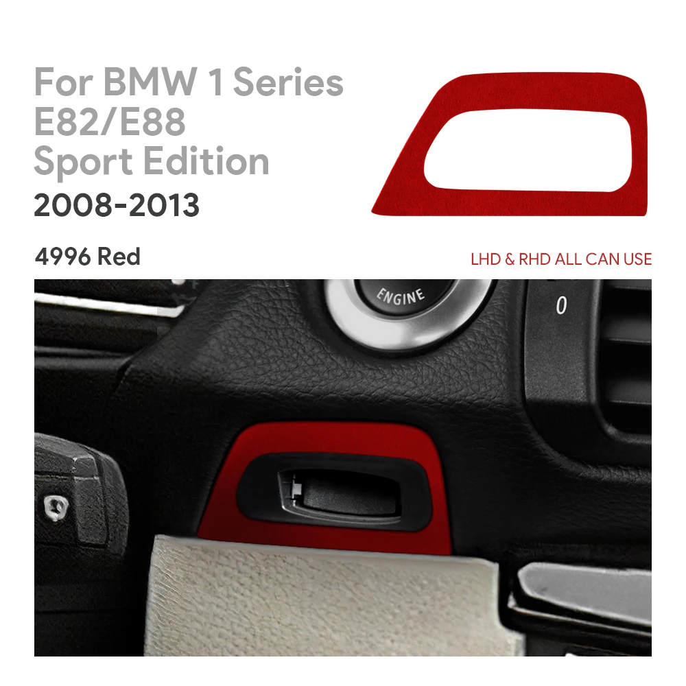 Для BMW 1 серии E82 E88 2008 2009 2010 2011 2012 2013 Спортивная версия Италия Замшевая наклейка Панель Замочная скважина Рамка Отделка Стайлинг автомобиля
Для BMW 1 серии E82 E88 2008 2009 2010 2011 2012 2013 Спортивная версия Италия Замшевая наклейка Панель Замочная скважина Рамка Отделка Стайлинг автомобиля