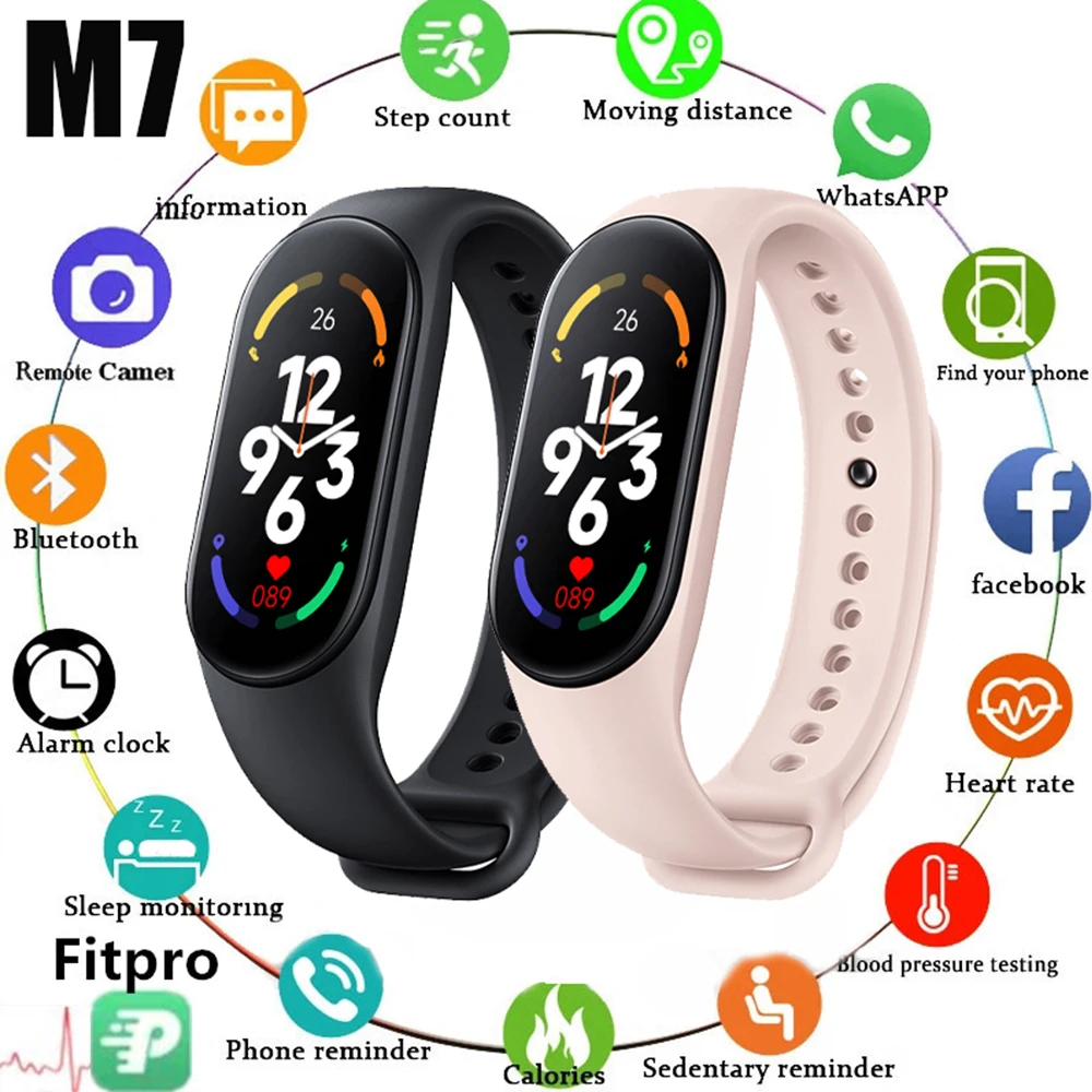 M7 Smart Watch Waterproof Sport Smartwatch Sedentary Reminder Heart Men Women Heart Rate Blood Pressure Monitor Fitness Watches
M7 Smart Watch Waterproof Sport Smartwatch Sedentary Reminder Heart Men Women Heart Rate Blood Pressure Monitor Fitness Watches