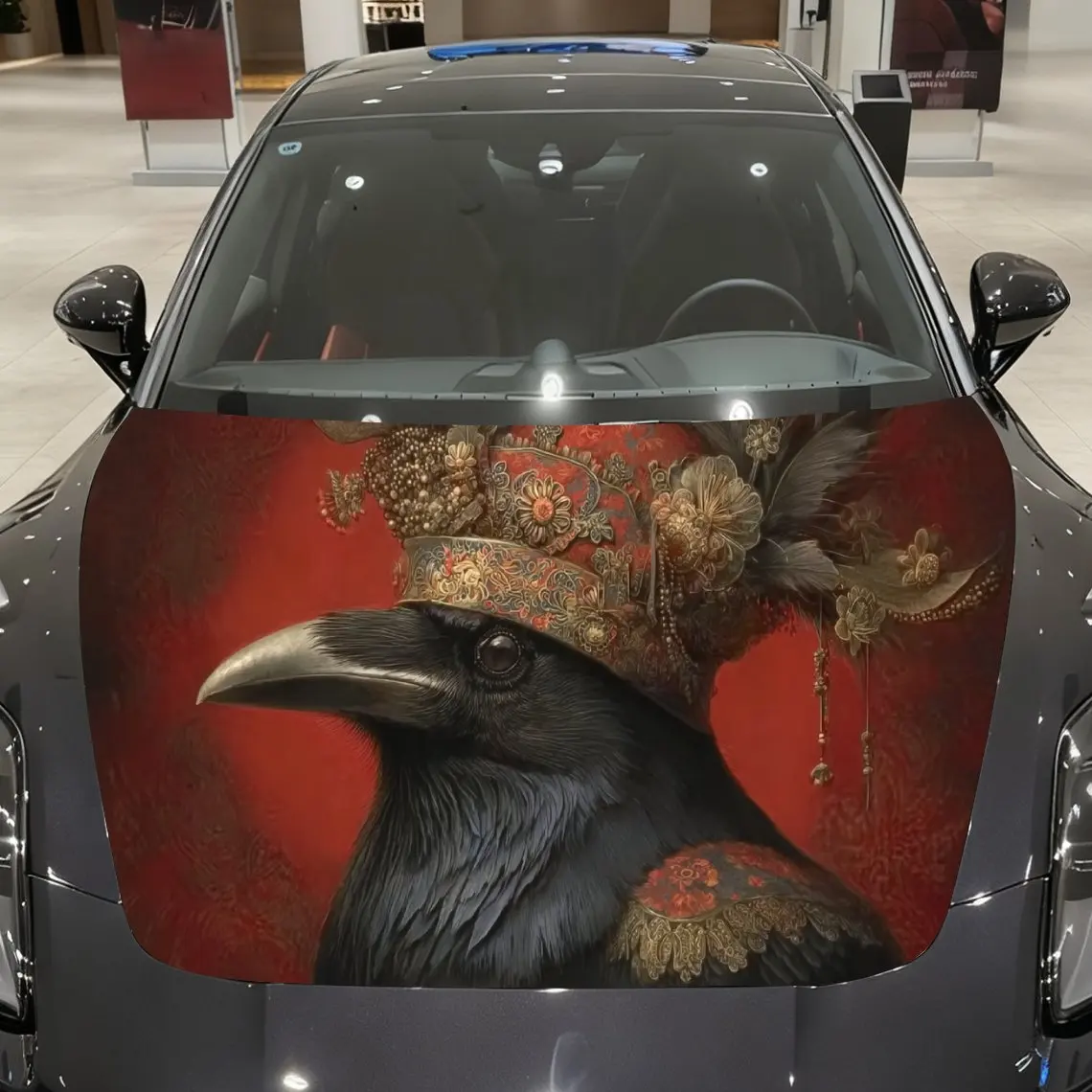 Crow Duke Car hood packaging sticker, PVC material, self-adhesive waterproof, anti-slip paint, car exterior decoration accessori
Crow Duke Car hood packaging sticker, PVC material, self-adhesive waterproof, anti-slip paint, car exterior decoration accessori