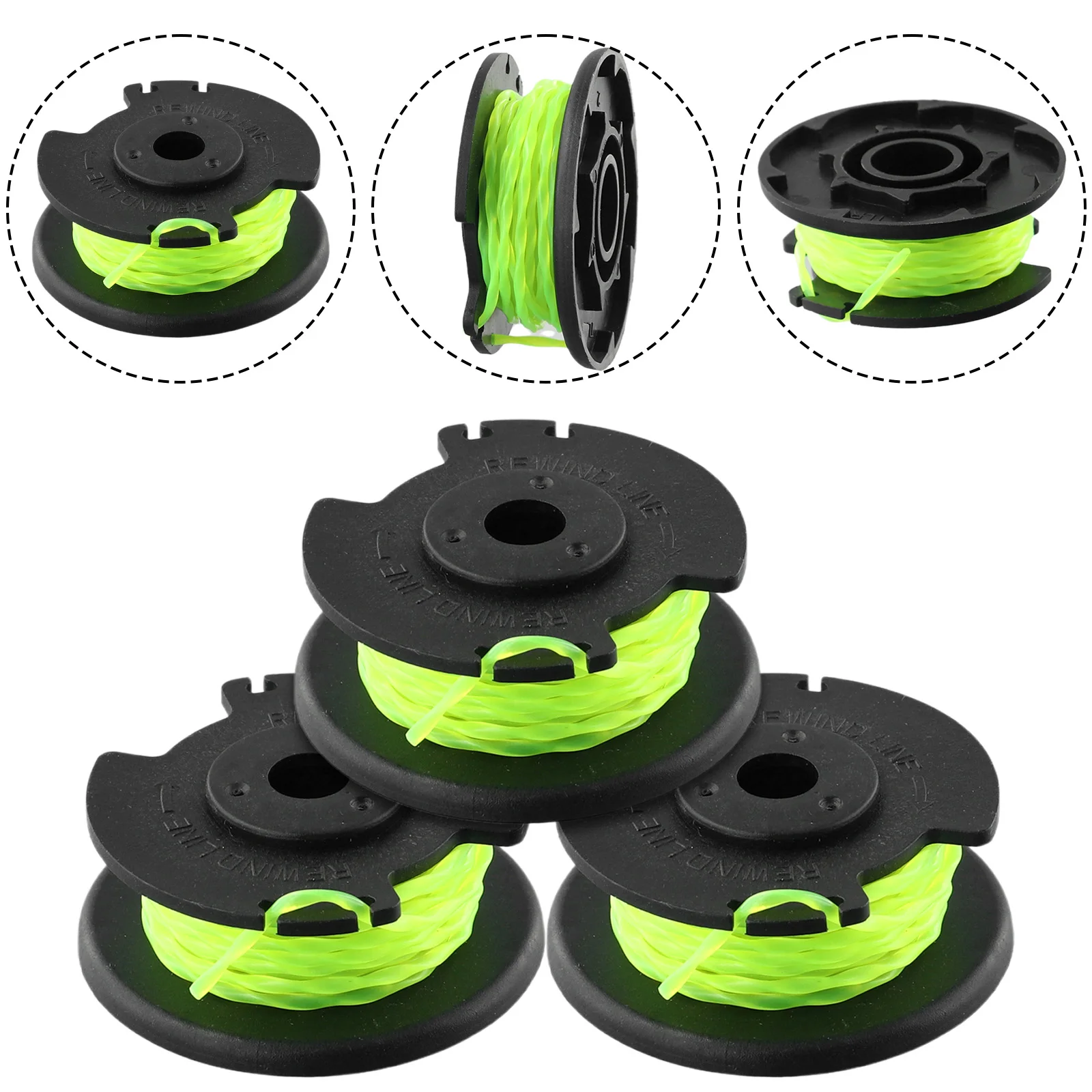 Replacement Spool Line Set of 3 for RAC143 36V Cordless Grass Trimmer Compatible with RL6B33 RY36L3A Trimmer Models
Replacement Spool Line Set of 3 for RAC143 36V Cordless Grass Trimmer Compatible with RL6B33 RY36L3A Trimmer Models