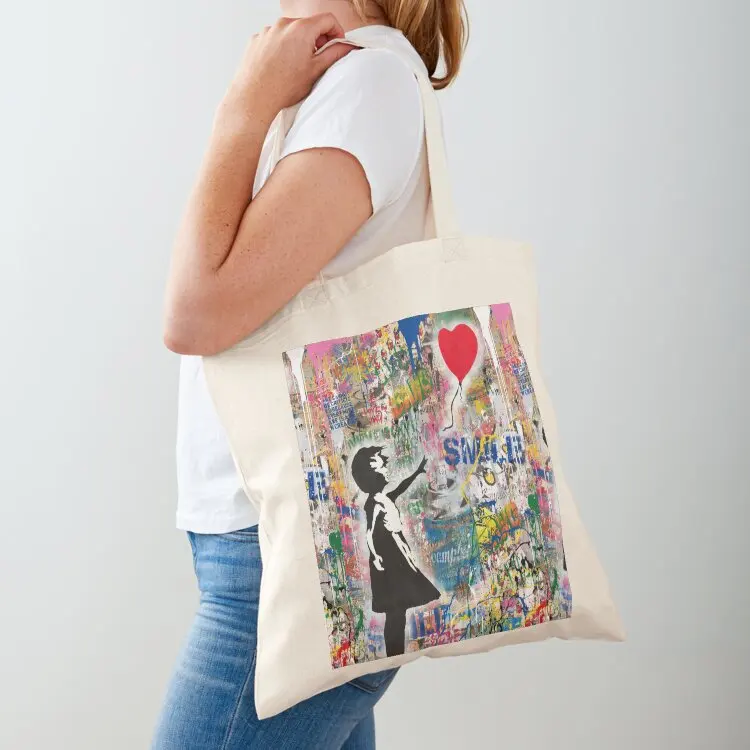 Balloon Girl Street Art Mashup Tote Bag Lady bags tote bag women great bag tote screen 
Balloon Girl Street Art Mashup Tote Bag Lady bags tote bag women great bag tote screen