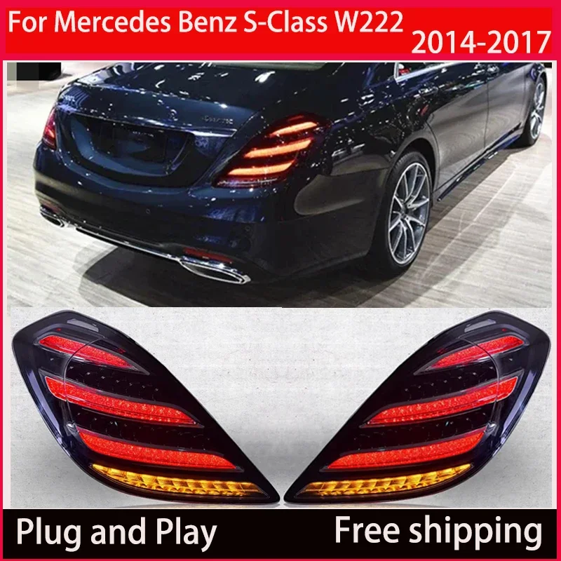 Автомобильные задние фонари для Mercedes-Benz S-Class W222 2014-2017, светодиодные задние фонари DRL, указатель поворота, фонарь заднего хода, автозапчасти
Автомобильные задние фонари для Mercedes-Benz S-Class W222 2014-2017, светодиодные задние фонари DRL, указатель поворота, фонарь заднего хода, автозапчасти
