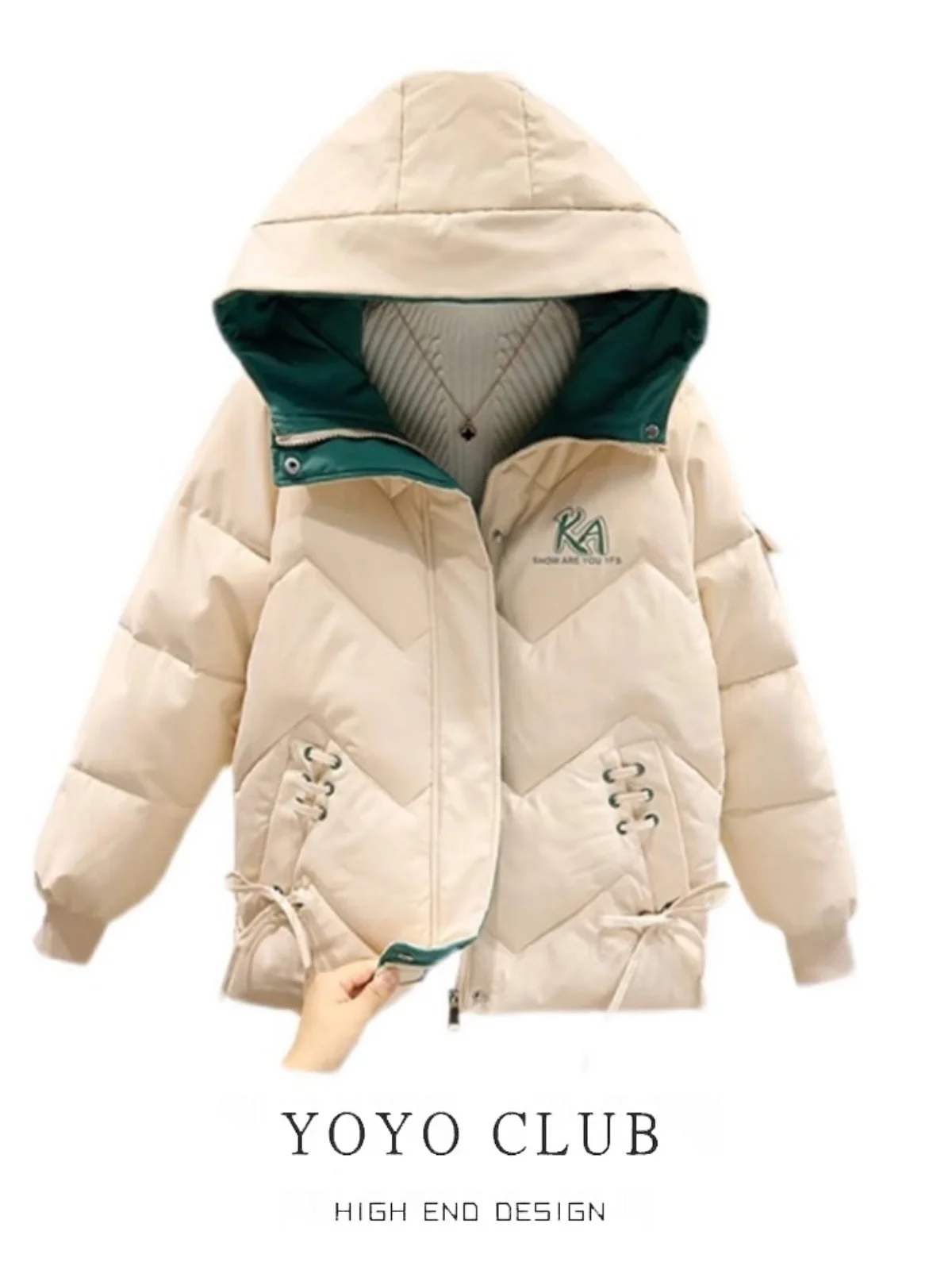 Thiened down Cotton Jaet Women's Loose ort Coat Winter Warm Hooded Padded Coat Commute Sle Zipper Closure Long Sve
Thiened down Cotton Jaet Women's Loose ort Coat Winter Warm Hooded Padded Coat Commute Sle Zipper Closure Long Sve