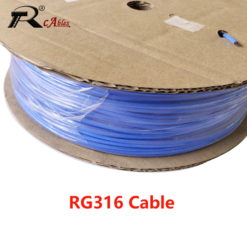 RF Coaxial RG316 Cable for 50-1.5 Connector Double Silver Blue Brown and White and Black Wires Cable 50 Ohm 10M 20M 30M
RF Coaxial RG316 Cable for 50-1.5 Connector Double Silver Blue Brown and White and Black Wires Cable 50 Ohm 10M 20M 30M