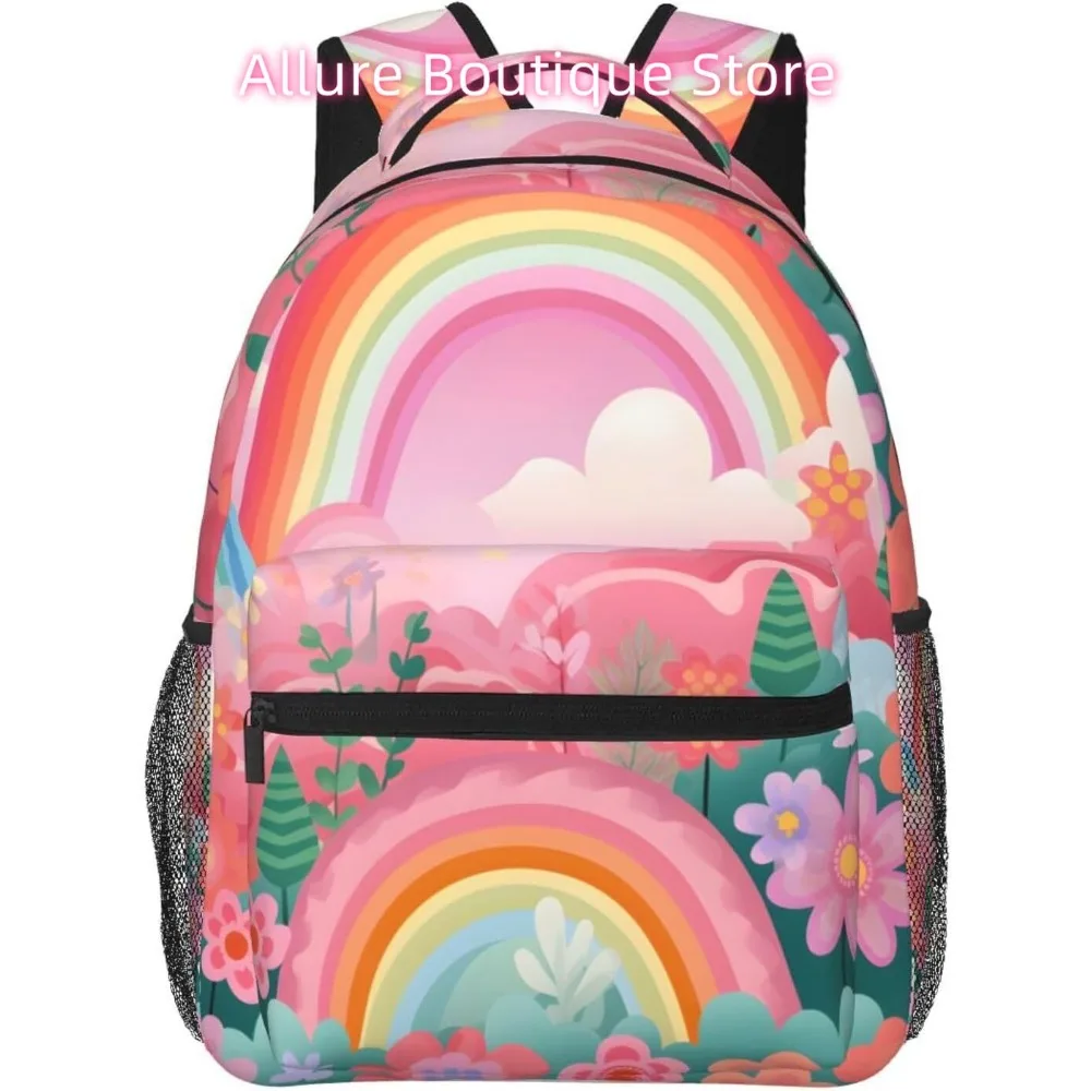 Сумка для ноутбука обратно в школу Легкий рюкзак для ноутбука с рисунком радуги Легкий многоцелевой дорожный повседневный рюкзак Unis
Сумка для ноутбука обратно в школу Легкий рюкзак для ноутбука с рисунком радуги Легкий многоцелевой дорожный повседневный рюкзак Unis