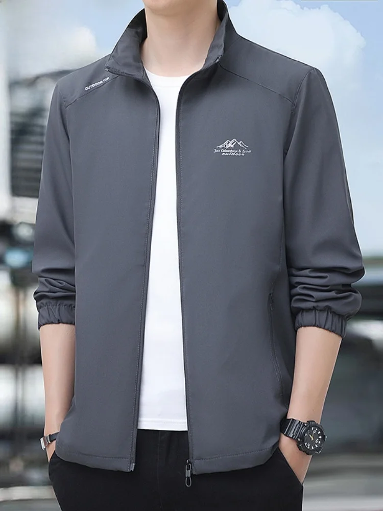 Paul Men's Jaet Outerwear Spring Autumn Loose Stand Collar Windproof Outdoor Sports mid Youth Top Coat Faion Urban Sle
Paul Men's Jaet Outerwear Spring Autumn Loose Stand Collar Windproof Outdoor Sports mid Youth Top Coat Faion Urban Sle