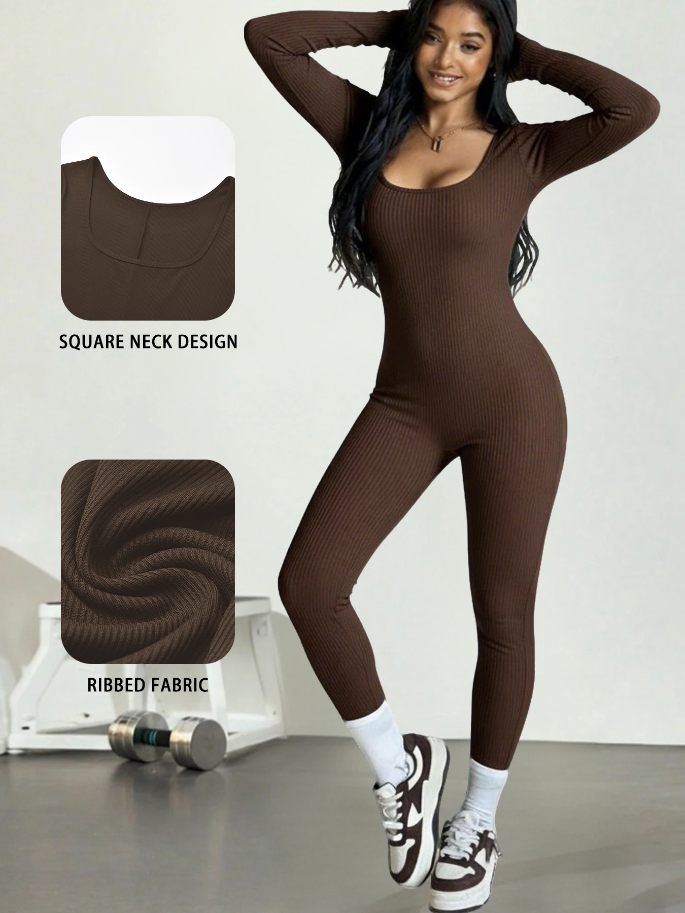 Women Super Soft Long Sleeve Yoga Jumpsuits Workout Ribbed Bodysuits Pants
Women Super Soft Long Sleeve Yoga Jumpsuits Workout Ribbed Bodysuits Pants