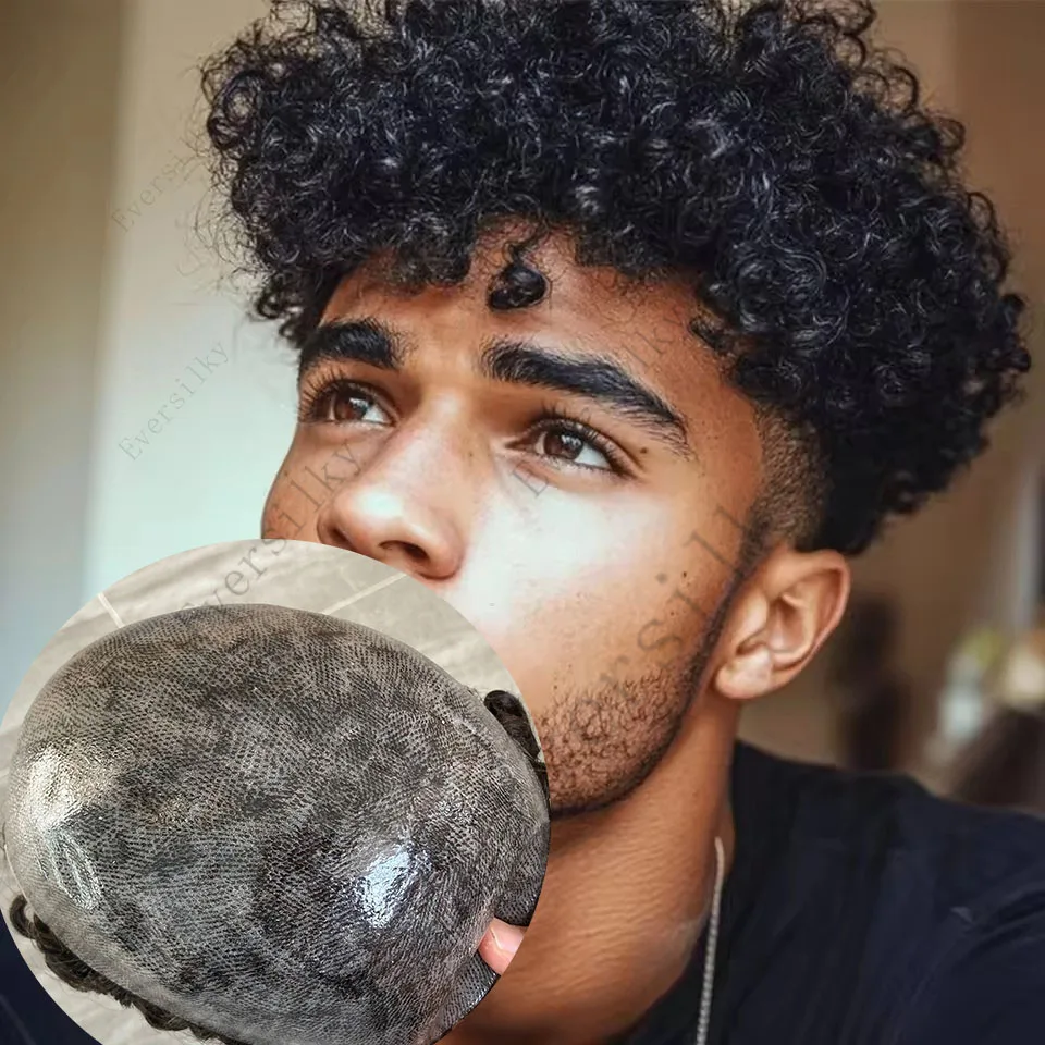 Durable Full Thin Skin PU 15mm Curly Afro Man 1B10 1B20 1B50 Grey Brown Men's Toupee 100% Human Hair Capillary Prosthesis System
Durable Full Thin Skin PU 15mm Curly Afro Man 1B10 1B20 1B50 Grey Brown Men's Toupee 100% Human Hair Capillary Prosthesis System