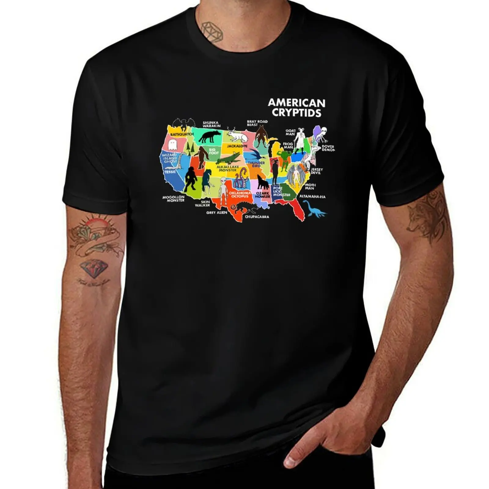 Map Of Cryptids In The US T-Shirt man t shirt heavy cotton anime t shirts for man T-Shirt
Map Of Cryptids In The US T-Shirt man t shirt heavy cotton anime t shirts for man T-Shirt