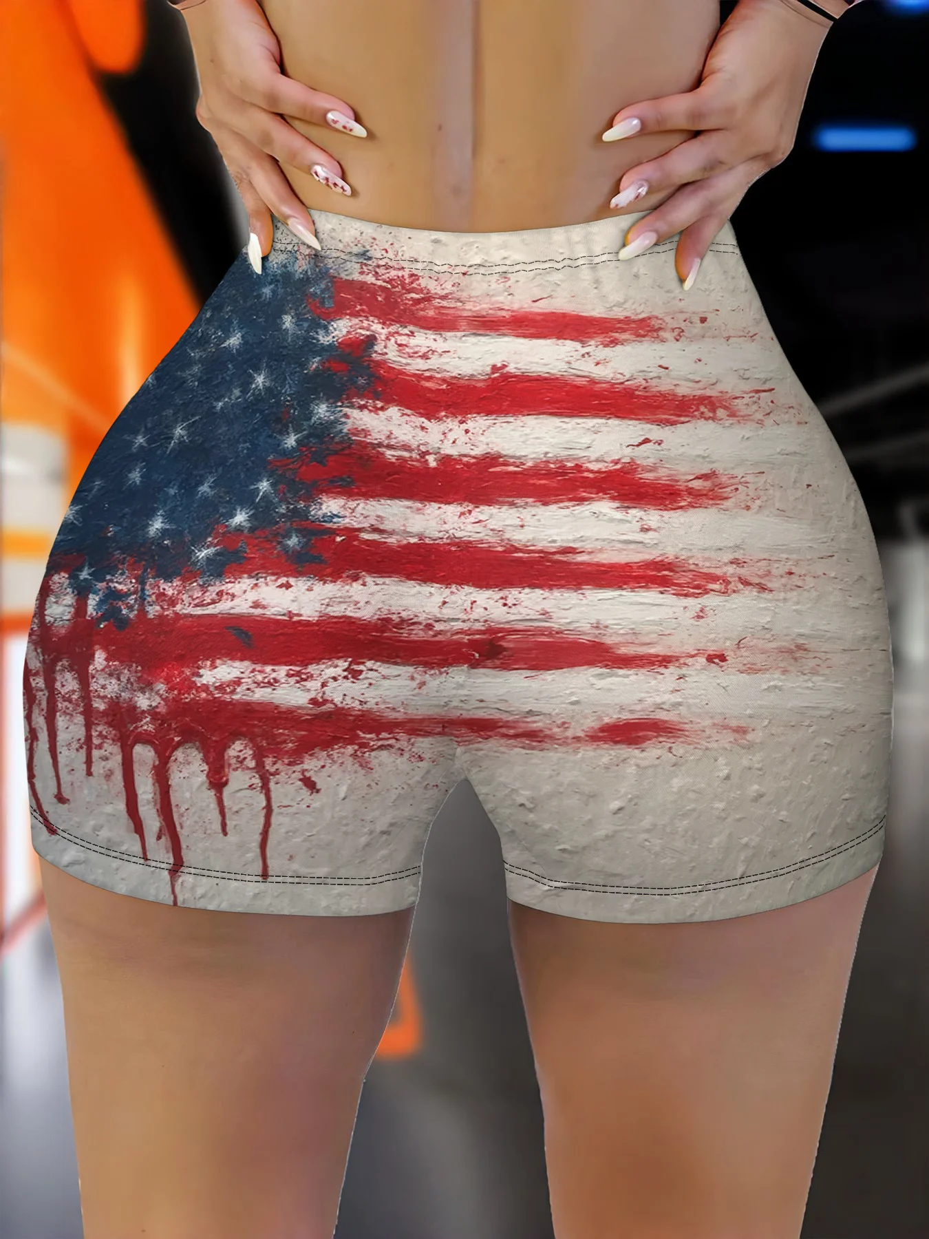 These Stylish Casual Sport Shorts Showcase a Creative American Flag Design. Ideal for a Fashionable Appearance
These Stylish Casual Sport Shorts Showcase a Creative American Flag Design. Ideal for a Fashionable Appearance